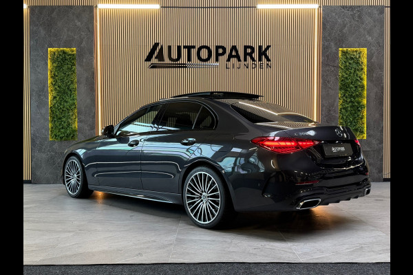 Mercedes-Benz C-Klasse 300 e AMG LINE |PANO|FABRIEKSGARANTIE|SFEERVERLICHTING|GLASCOATING|CARPLAY|DEALER ONDERHOUDEN|19INCH|313PK|