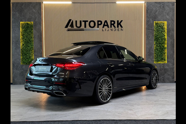 Mercedes-Benz C-Klasse 300 e AMG LINE |PANO|FABRIEKSGARANTIE|SFEERVERLICHTING|GLASCOATING|CARPLAY|DEALER ONDERHOUDEN|19INCH|313PK|