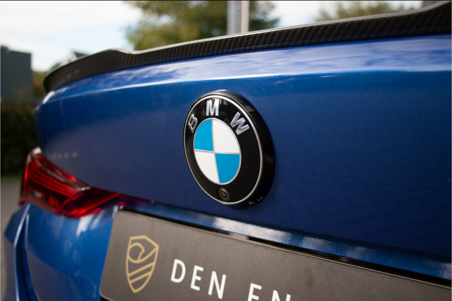 BMW M4 xDrive Competition 531PK | ACC | M Performance Aero Parts |360 Cam | HUD | Harman Kardon | Pano | Stoel Ventilatie + Verwarming  M Drive Professional | LCI | LED | Stuurverwarming | Frozen Portimao Blau metallic | Nieuwprijs €171.214,- | Shadow Line | Fabrieksgarantie.