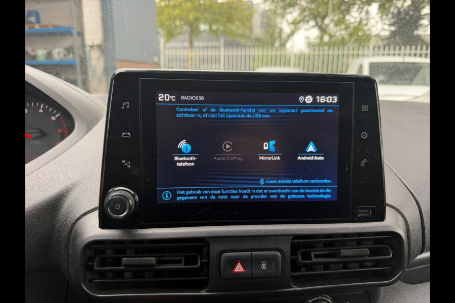 Peugeot Partner 1.6 BlueHDI Premium / Trekhaak / App connect / Cruise / Laadvloer dubbel