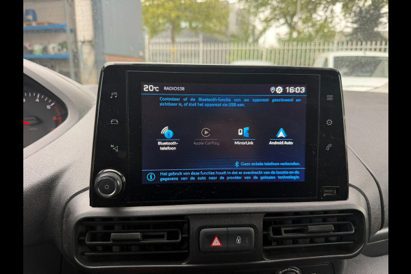 Peugeot Partner 1.6 BlueHDI Premium / Trekhaak / App connect / Cruise / Laadvloer dubbel