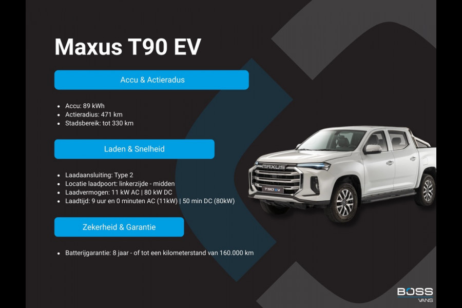 Maxus T90 T90 EV 89kWh 177PK
