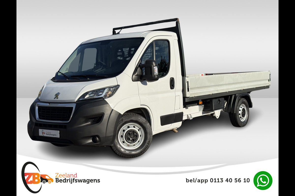 Peugeot Boxer 335 2.2 BlueHDi 165 L4 Pick-up | Open laadbak | Trekhaak 3.5T | Cruisec. | Airco