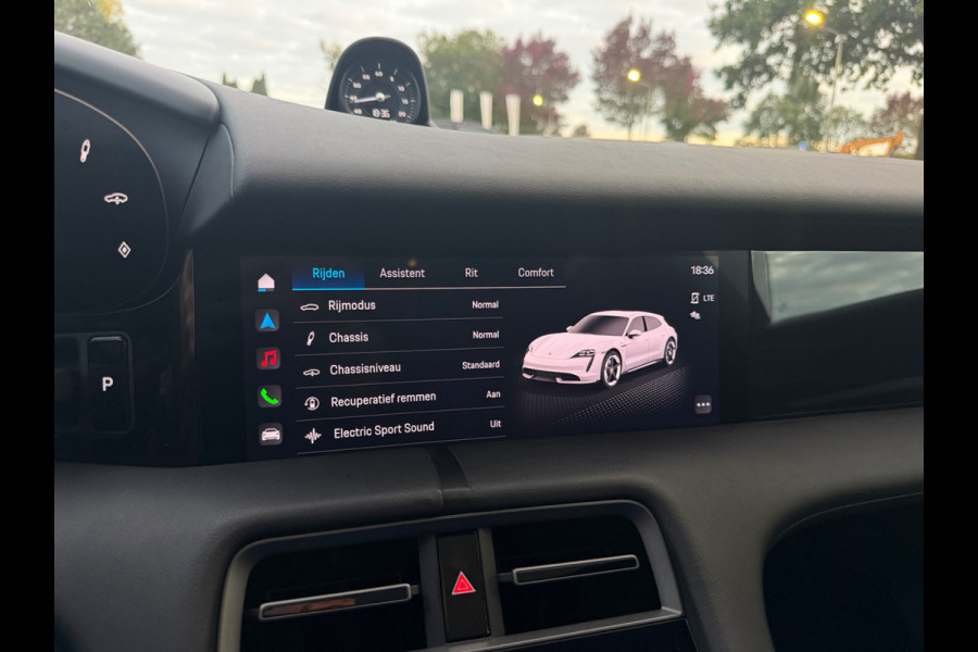 Porsche Taycan Sport Turismo 4S 93 kWh / SOH 94.5 % / Panoramadak / 360Camera / Head-up / Burmester / 21'' / Luchtvering / Stoel+Stuurverwarming / Dodehoek / DAB / ACC / Warmtepomp