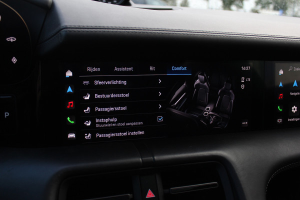 Porsche Taycan Turbo 93 kWh / SOH 92,3% / Panoramadak / 360Camera / Head-up / Burmester / Luchtvering / 20'' / InnoDrive / Sportchrono+Design / Keyless / Adaptieve Stoelen / Dodehoek / DAB / Warmtepomp