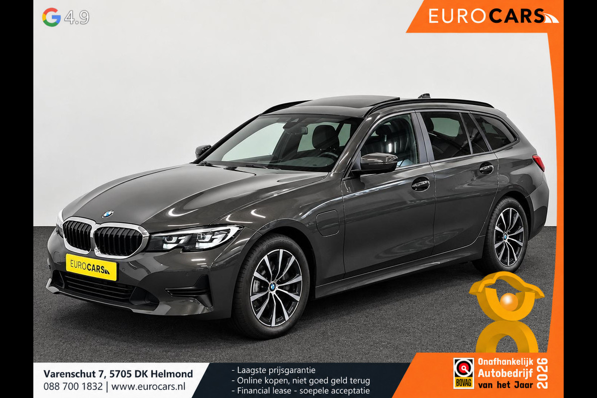 BMW 3 Serie Touring 330e Sportline Panoramadak Navi Carplay Cruise Control Full LED PDC VA Privacy Glass Live Cockpit Professional DAB+ Shadowline Hemel Antraciet