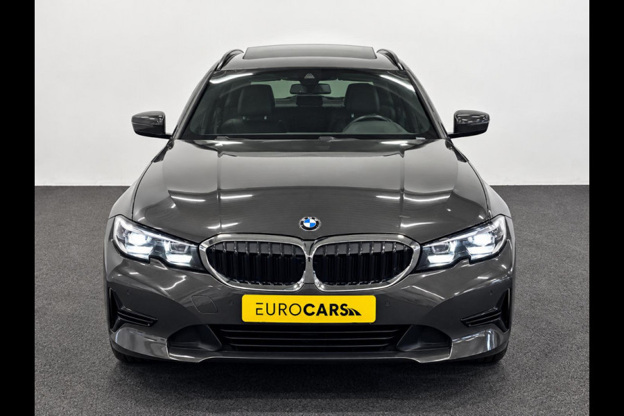 BMW 3 Serie Touring 330e Sportline Panoramadak Navi Carplay Cruise Control Full LED PDC VA Privacy Glass Live Cockpit Professional DAB+ Shadowline Hemel Antraciet