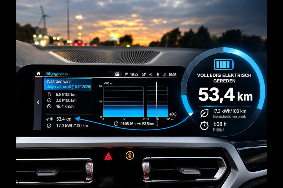 BMW 3 Serie Touring 330e Sportline Panoramadak Navi Carplay Cruise Control Full LED PDC VA Privacy Glass Live Cockpit Professional DAB+ Shadowline Hemel Antraciet
