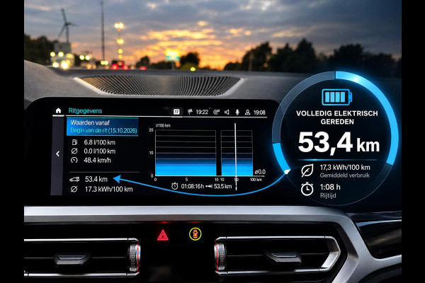BMW 3 Serie Touring 330e Sportline Panoramadak Navi Carplay Cruise Control Full LED PDC VA Privacy Glass Live Cockpit Professional DAB+ Shadowline Hemel Antraciet