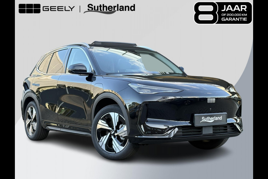 GEELY E5 Max+ 68 kWh 218 PK | 450 Km WLTP | Panoramadak | 360 Camera | Warmtepomp | Stoelverwarming & verkoeling | Massagestoelen | Elektrische klep | Stuurverwarming | Parkeersensoren | Achterbank verwarmd | 19 Inch