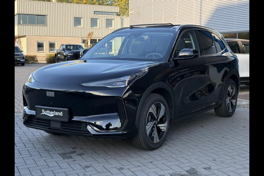GEELY E5 Max+ 68 kWh 218 PK | 450 Km WLTP | Panoramadak | 360 Camera | Warmtepomp | Stoelverwarming & verkoeling | Massagestoelen | Elektrische klep | Stuurverwarming | Parkeersensoren | Achterbank verwarmd | 19 Inch