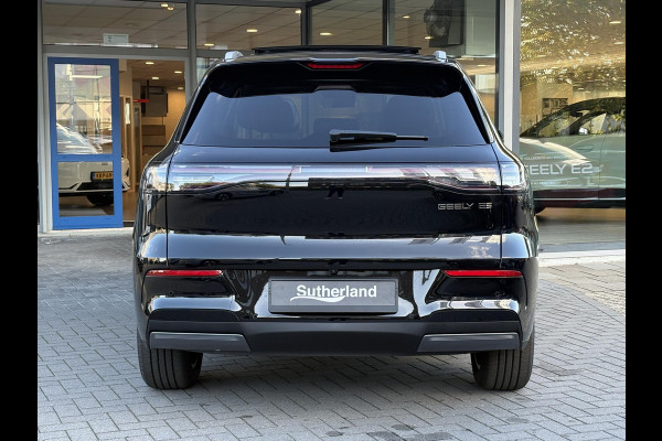 GEELY E5 Max+ 68 kWh 218 PK | 450 Km WLTP | Panoramadak | 360 Camera | Warmtepomp | Stoelverwarming & verkoeling | Massagestoelen | Elektrische klep | Stuurverwarming | Parkeersensoren | Achterbank verwarmd | 19 Inch