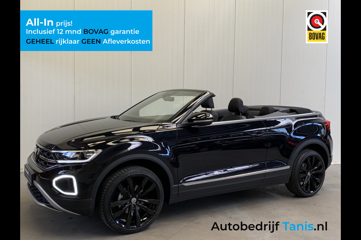 Volkswagen T-Roc Cabrio 1.0 TSI Style DIGITAL COCKPIT-NAVI-ECC-CAMERA-19 inch LMV-PARKEER FUNCTIE