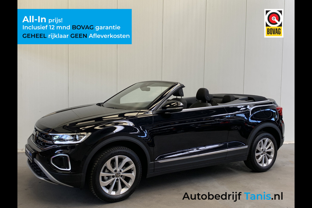 Volkswagen T-Roc Cabrio 1.0 TSI Style DIGITAL COCKPIT-NAVI-ECC-CAMERA-LMV-PARKEER FUNCTIE