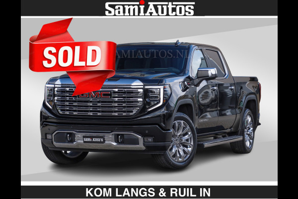 GMC Sierra DENALI | All-In Prijs | 6,2 V8 Full Option €79950,- excl | De Meest Luxe Pick-Up in zijn Klasse | Comfortabele Dubbele Cabine met Royale 5 Zitplaatsen | BPM vrij | Nu Leverbaar uit Voorraad | Voorraad Nr 2232 | De specialist in Amerikaanse pick‑ups in Nederland en Europa.