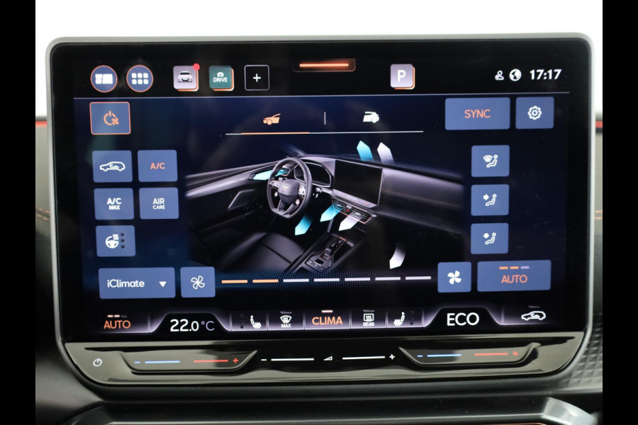 CUPRA Leon 1.5 TSI e-Hybrid VZ Performance 272 pk Automaat (DSG) | Navigatie | Panoramadak | Parkeersensoren | Achteruitrijcamera | Stoelverwarming | Keyless | Sennheiser Geluidssysteem |  LED Matrix koplampen | Alcantara bekleding |