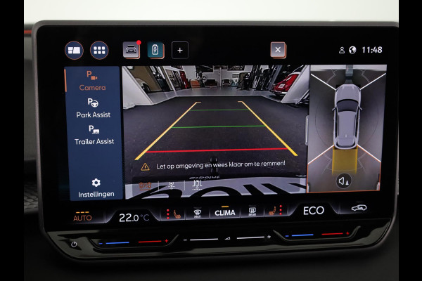 CUPRA Terramar 1.5 TSI e-Hybrid VZ America s CUP 272 pk Automaat | Navigatie | Panoramadak | Trekhaak (wegklapbaar) | Parkeersensoren (Park assist) | Rondomzicht camera | Lederen bekleding | Stoelverwarming |