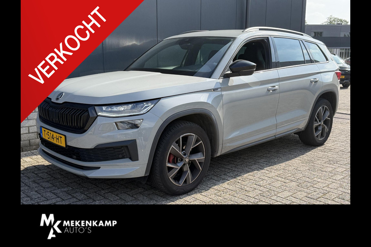 Škoda Kodiaq 1.5 TSI Sportline Business 7p. 19"/Trekhaak/Camera/PDC v+a/Stoelverwarming + memory/Elektrische klep/Keyless/Adaptieve cruise/Apple Carplay & Android Auto