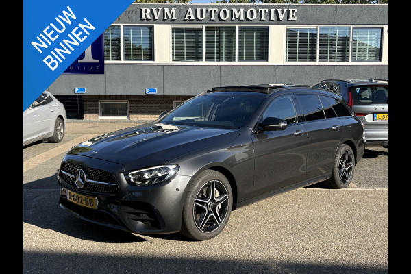 Mercedes-Benz E-Klasse Estate 300 e Business Solution AMG MERCEDES GARANTIE T/M 03-2028 | SOH 93% | PANORAMADAK | ELEKTRISCHE TREKHAAK | DEALER ONDERHOUDEN | APPLE CARPLAY/ANDROID AUTO | BURMESTER AUDIO | 360° CAMERA |