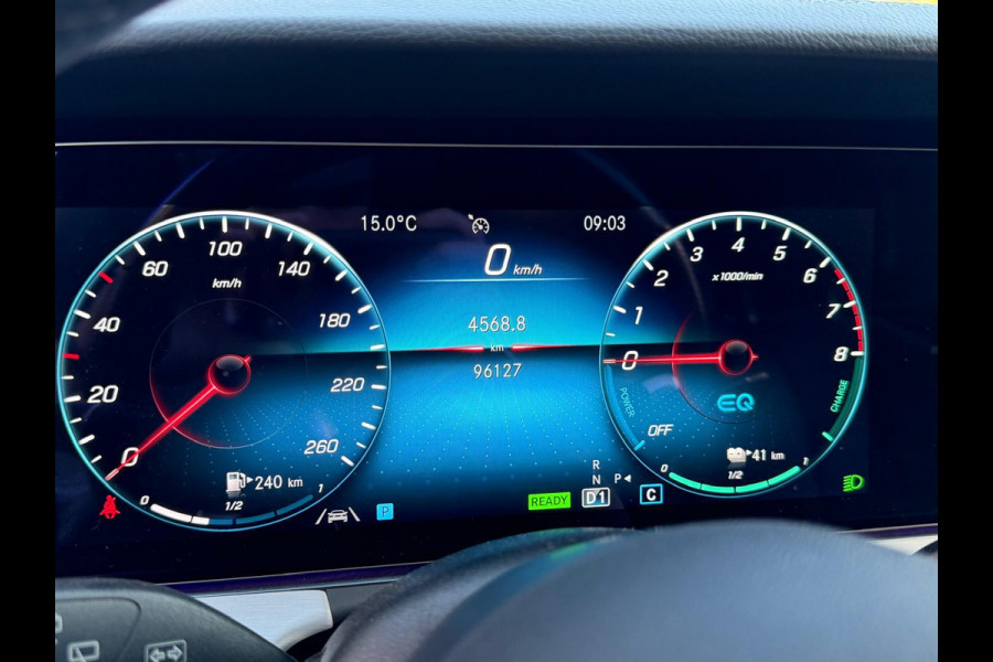 Mercedes-Benz E-Klasse Estate 300 e Business Solution AMG MERCEDES GARANTIE T/M 03-2028 | SOH 93% | PANORAMADAK | ELEKTRISCHE TREKHAAK | DEALER ONDERHOUDEN | APPLE CARPLAY/ANDROID AUTO | BURMESTER AUDIO | 360° CAMERA |