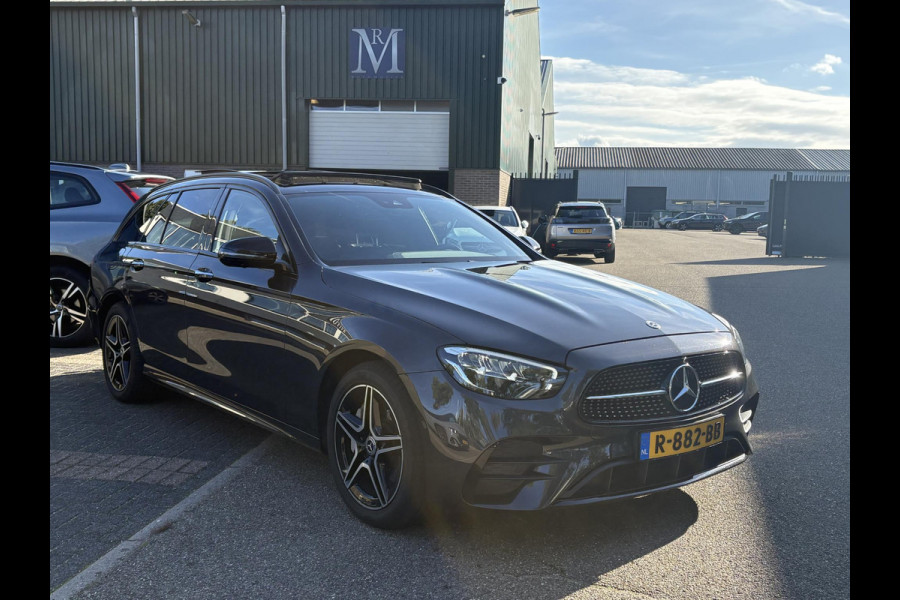 Mercedes-Benz E-Klasse Estate 300 e Business Solution AMG MERCEDES GARANTIE T/M 03-2028 | SOH 93% | PANORAMADAK | ELEKTRISCHE TREKHAAK | DEALER ONDERHOUDEN | APPLE CARPLAY/ANDROID AUTO | BURMESTER AUDIO | 360° CAMERA |