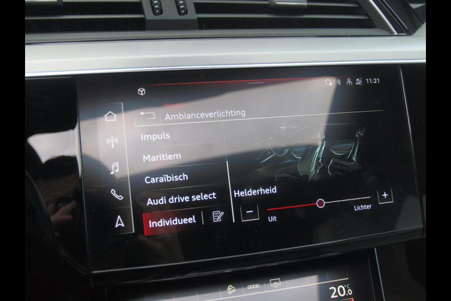 Audi e-tron Sportback 55 quattro S edition 95 kWh | SOH 92% | S-Line Stoelen | Panoramadak | Bang & Olufsen | Camera | Ambienteverlichting |