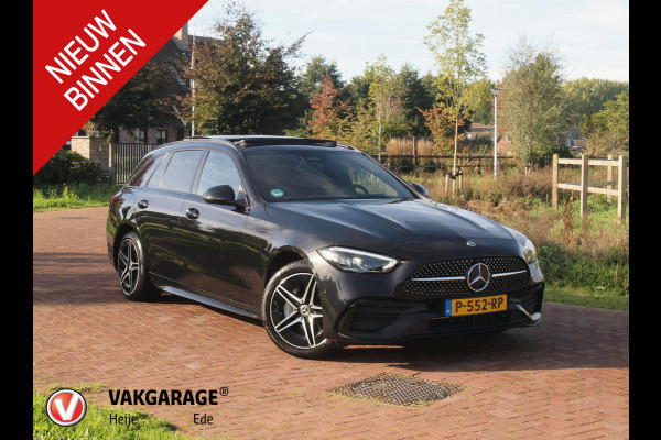Mercedes-Benz C-Klasse Estate 300 e AMG Line | Panoramadak | AMG-Pakket | Night Pack | Burmester | Camera | Sfeerverlichting | NL-Auto |