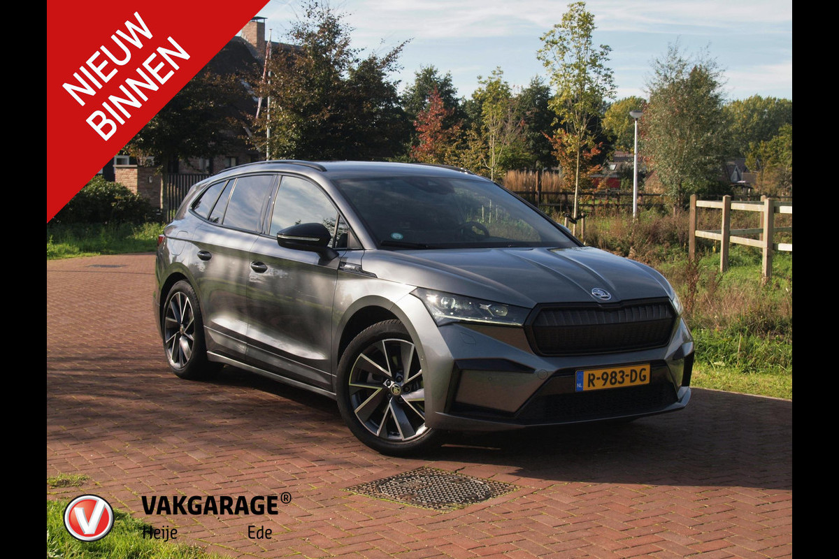Škoda ENYAQ iV 80 Sportline | SOH 97% | Camera | Sfeerverlichting | ACC | Sportstoelen | NL-Auto | Zware Accu |