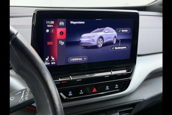 Volkswagen ID.4 82kWh 204PK SOH 98% Navi Camera Stoelverwarming Adap.Cruise Matrix Led Lmv 20" Apple Carplay Android Auto Pdc Assistentie+Comfort+Design+Exterieur+Style-Pakket Keyless Advanced Privacy Glas DAB Isofix Wifi Dealeronderhouden Origineel Nederlandse Auto