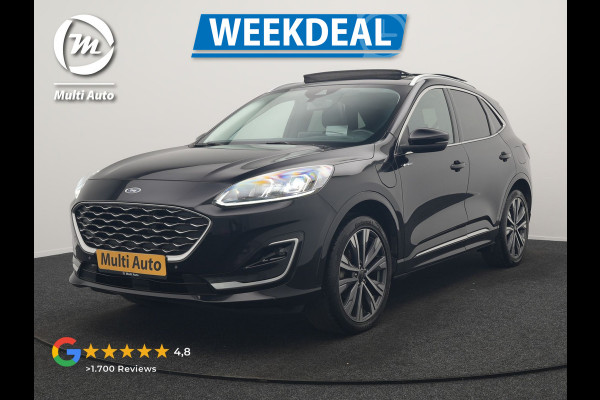 Ford Kuga 2.5 Vignale PHEV 225pk Dealer O.H. | SOH 96,3% | Panodak | Head Up | Camera | Bang & Olufsen | Lederen Comfortstoelen Memory & Verwarmd | Stuur Verwarmd | Navigatie | DAB | Virtual | 20"L.M | Cruise Control | Plug In Hybrid |