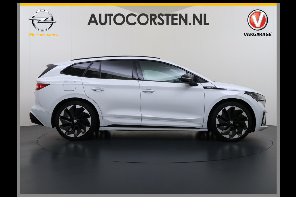 Škoda ENYAQ iV 180PK Sportline SOH 90% Sportstoelen Adap.Cruise Stuurverwarming Lmv 21" Blind Spot Assist Camera Apple Carplay Android Auto Privacy Glas Pdc Isofix Lane Assist P-Assist Dodehoekdetectie IV60 1e Eigenaar Dealeronderhouden Origineel Nederlandse Auto