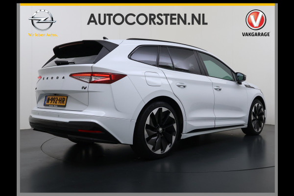 Škoda ENYAQ iV 180PK Sportline SOH 90% Sportstoelen Adap.Cruise Stuurverwarming Lmv 21" Blind Spot Assist Camera Apple Carplay Android Auto Privacy Glas Pdc Isofix Lane Assist P-Assist Dodehoekdetectie IV60 1e Eigenaar Dealeronderhouden Origineel Nederlandse Auto