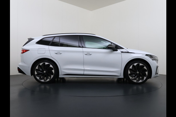Škoda ENYAQ iV 180PK Sportline SOH 90% Sportstoelen Adap.Cruise Stuurverwarming Lmv 21" Blind Spot Assist Camera Apple Carplay Android Auto Privacy Glas Pdc Isofix Lane Assist P-Assist Dodehoekdetectie IV60 1e Eigenaar Dealeronderhouden Origineel Nederlandse Auto