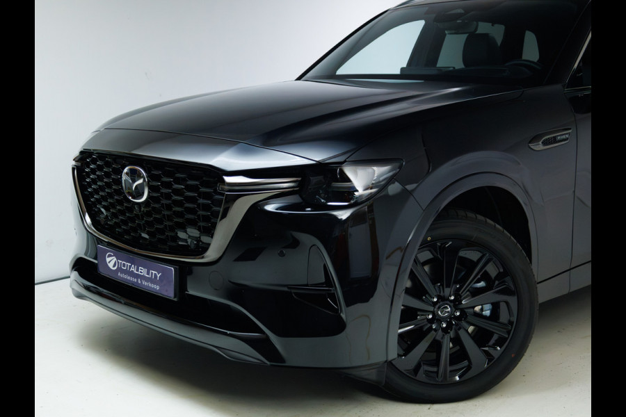 Mazda CX-80 2.5 e-SkyActiv PHEV Homura Plus 7 Pers. | Nieuw! | Panoramadak | Leer | Bose Audio | Stoelkoeling | Stoel-Stuur- Achterbankverwarming, 360 Camera, Adaptive Cruise, Head-Up, Keyless