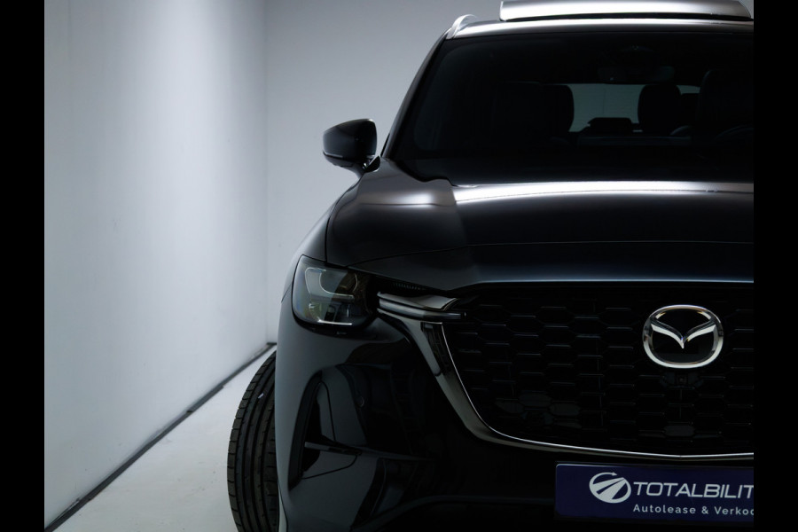 Mazda CX-80 2.5 e-SkyActiv PHEV Homura Plus 7 Pers. | Nieuw! | Panoramadak | Leer | Bose Audio | Stoelkoeling | Stoel-Stuur- Achterbankverwarming, 360 Camera, Adaptive Cruise, Head-Up, Keyless