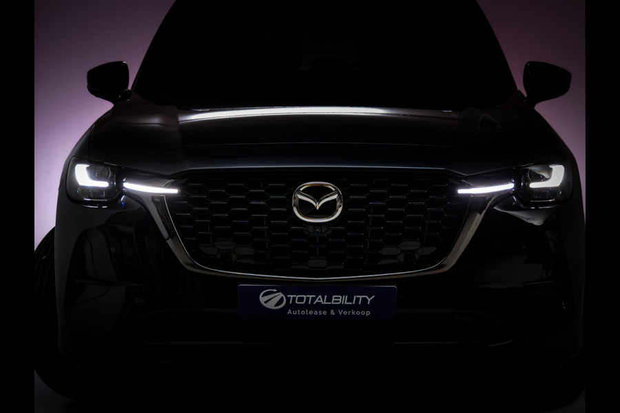 Mazda CX-80 2.5 e-SkyActiv PHEV Homura Plus 7 Pers. | Nieuw! | Panoramadak | Leer | Bose Audio | Stoelkoeling | Stoel-Stuur- Achterbankverwarming, 360 Camera, Adaptive Cruise, Head-Up, Keyless