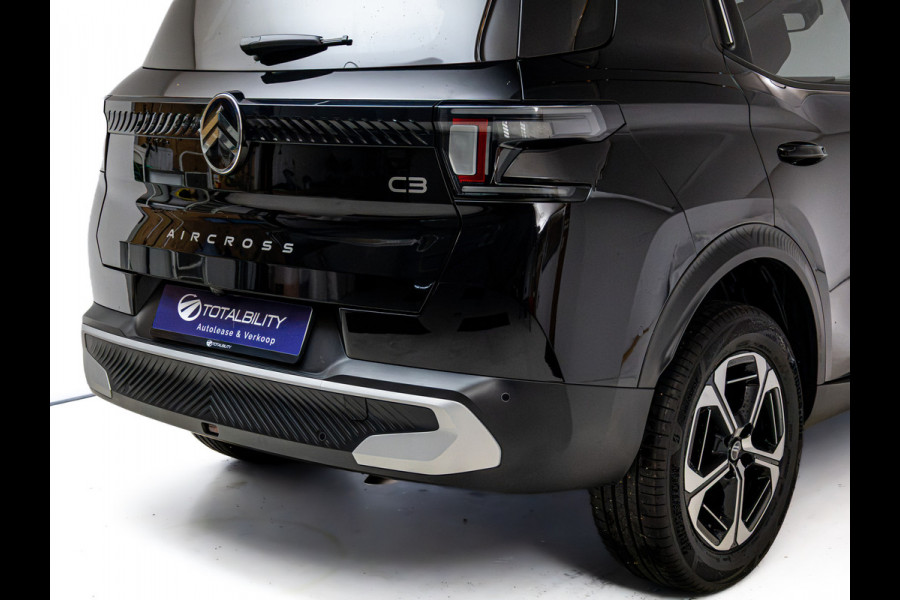 Citroën C3 Aircross 1.2 Hybrid 145pk Max | Camera | Led Vision | Climate-control | Navigatie | App-connect | Cruise | Privacy Glas, Side-assist, PDC V+A, Draadloze Tel.lader
