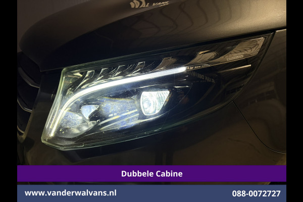 Mercedes-Benz Vito 116 CDI 164pk L2H1 Dubbele cabine Automaat Euro6 Airco | 5-Zits | Camera | 2x Zijdeur | LED | Apple Carplay 2500kg Trekhaak, Cruisecontrol, Android Auto, Lederen Bekleding, Parkeersensoren