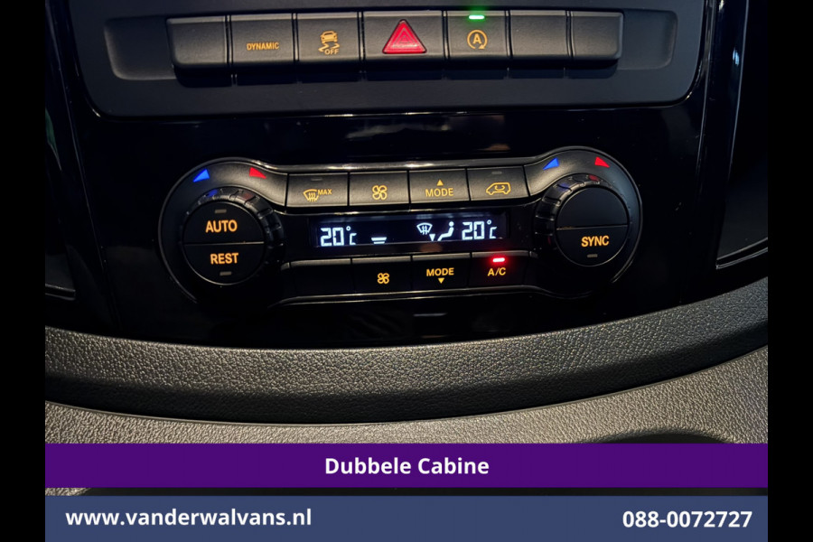 Mercedes-Benz Vito 116 CDI 164pk L2H1 Dubbele cabine Automaat Euro6 Airco | 5-Zits | Camera | 2x Zijdeur | LED | Apple Carplay 2500kg Trekhaak, Cruisecontrol, Android Auto, Lederen Bekleding, Parkeersensoren