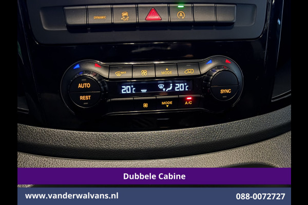 Mercedes-Benz Vito 116 CDI 164pk L2H1 Dubbele cabine Automaat Euro6 Airco | 5-Zits | Camera | 2x Zijdeur | LED | Apple Carplay 2500kg Trekhaak, Cruisecontrol, Android Auto, Lederen Bekleding, Parkeersensoren