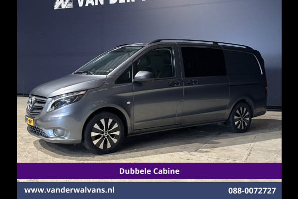 Mercedes-Benz Vito 116 CDI 164pk L2H1 Dubbele cabine Automaat Euro6 Airco | 5-Zits | Camera | 2x Zijdeur | LED | Apple Carplay 2500kg Trekhaak, Cruisecontrol, Android Auto, Lederen Bekleding, Parkeersensoren
