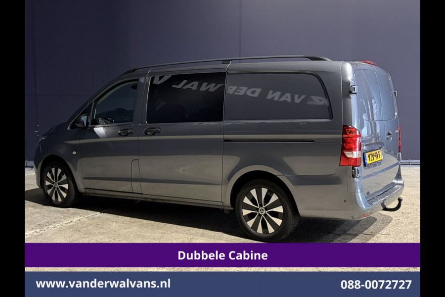 Mercedes-Benz Vito 116 CDI 164pk L2H1 Dubbele cabine Automaat Euro6 Airco | 5-Zits | Camera | 2x Zijdeur | LED | Apple Carplay 2500kg Trekhaak, Cruisecontrol, Android Auto, Lederen Bekleding, Parkeersensoren