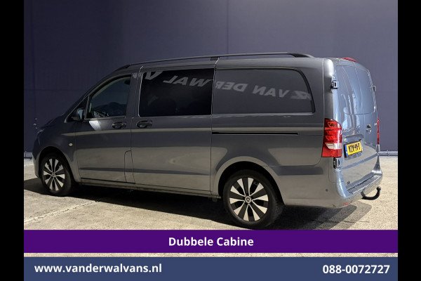 Mercedes-Benz Vito 116 CDI 164pk L2H1 Dubbele cabine Automaat Euro6 Airco | 5-Zits | Camera | 2x Zijdeur | LED | Apple Carplay 2500kg Trekhaak, Cruisecontrol, Android Auto, Lederen Bekleding, Parkeersensoren