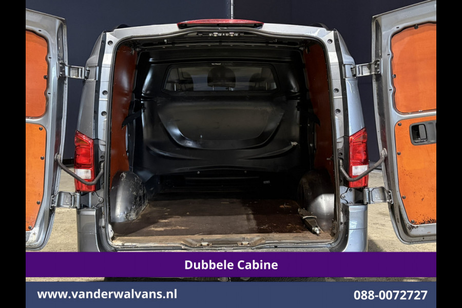 Mercedes-Benz Vito 116 CDI 164pk L2H1 Dubbele cabine Automaat Euro6 Airco | 5-Zits | Camera | 2x Zijdeur | LED | Apple Carplay 2500kg Trekhaak, Cruisecontrol, Android Auto, Lederen Bekleding, Parkeersensoren