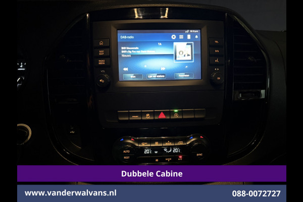Mercedes-Benz Vito 116 CDI 164pk L2H1 Dubbele cabine Automaat Euro6 Airco | 5-Zits | Camera | 2x Zijdeur | LED | Apple Carplay 2500kg Trekhaak, Cruisecontrol, Android Auto, Lederen Bekleding, Parkeersensoren