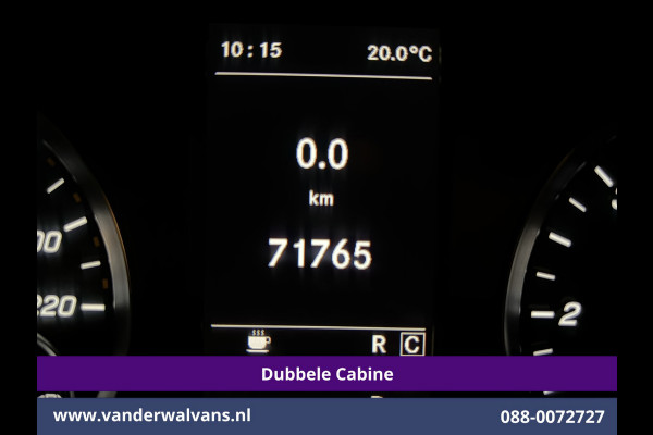 Mercedes-Benz Vito 116 CDI 164pk L2H1 Dubbele cabine Automaat Euro6 Airco | 5-Zits | Camera | 2x Zijdeur | LED | Apple Carplay 2500kg Trekhaak, Cruisecontrol, Android Auto, Lederen Bekleding, Parkeersensoren