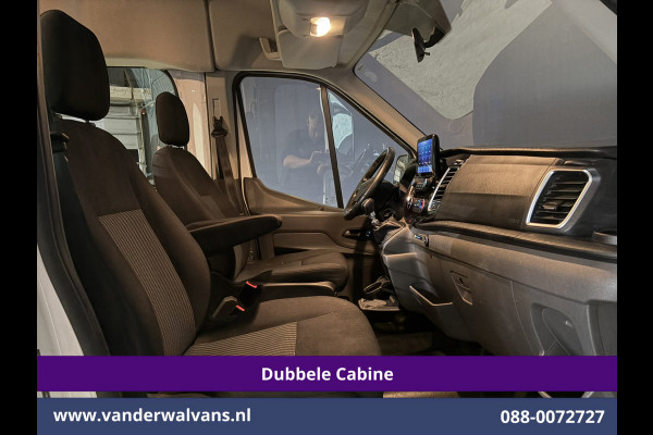 Ford Transit 2.0 TDCI 131pk L3H2 Dubbele Cabine Euro6 Airco | Xenon | 5-Zits | Navigatie | LED | Apple Carplay Cruisecontrol, Android Auto, Parkeersensoren, LM Velgen