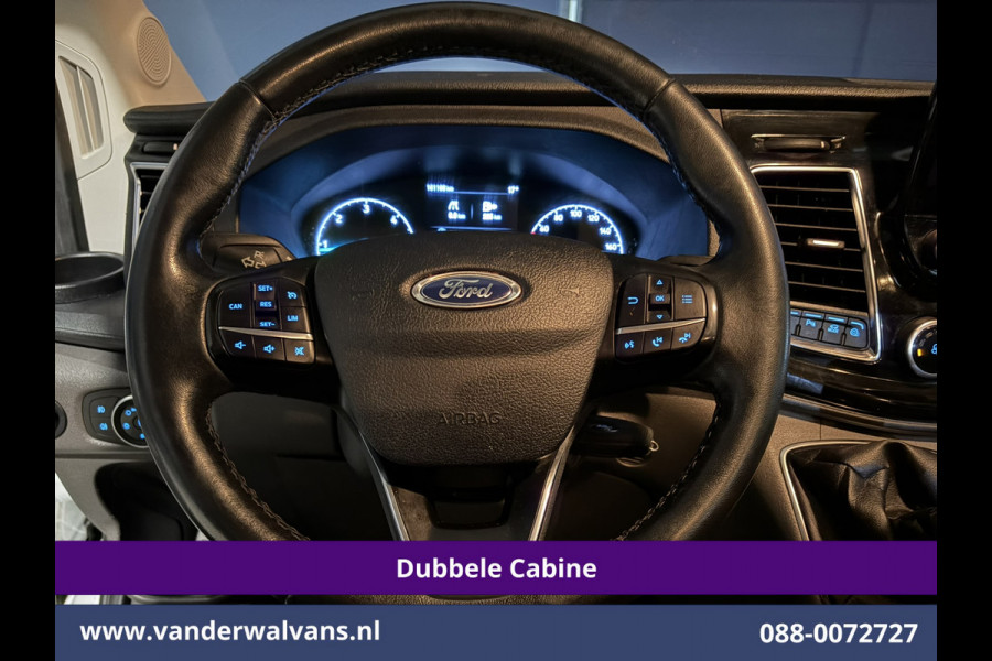 Ford Transit 2.0 TDCI 131pk L3H2 Dubbele Cabine Euro6 Airco | Xenon | 5-Zits | Navigatie | LED | Apple Carplay Cruisecontrol, Android Auto, Parkeersensoren, LM Velgen