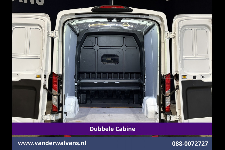 Ford Transit 2.0 TDCI 131pk L3H2 Dubbele Cabine Euro6 Airco | Xenon | 5-Zits | Navigatie | LED | Apple Carplay Cruisecontrol, Android Auto, Parkeersensoren, LM Velgen