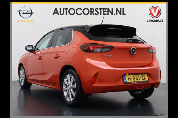 Opel Corsa 100PK 5Drs Automaat Elegance Two-tone Navi Ecc Apple Carplay Android Auto Bluetooth Cruise Control Keyless Lmv Led Privacy Glas Isofix Lane Assist Regen-Lichtsensor 1e Eigenaar Dealeronderhouden Origineel Nederlandse Auto